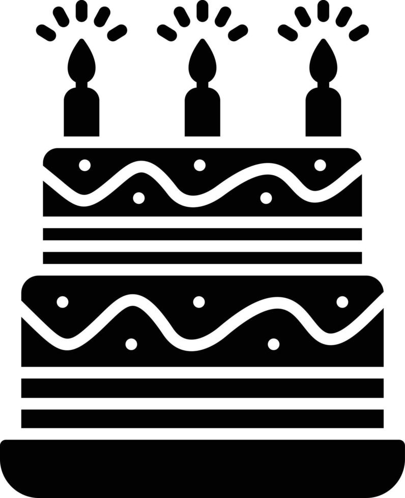 Birthday Cake Creative Icon Design vector