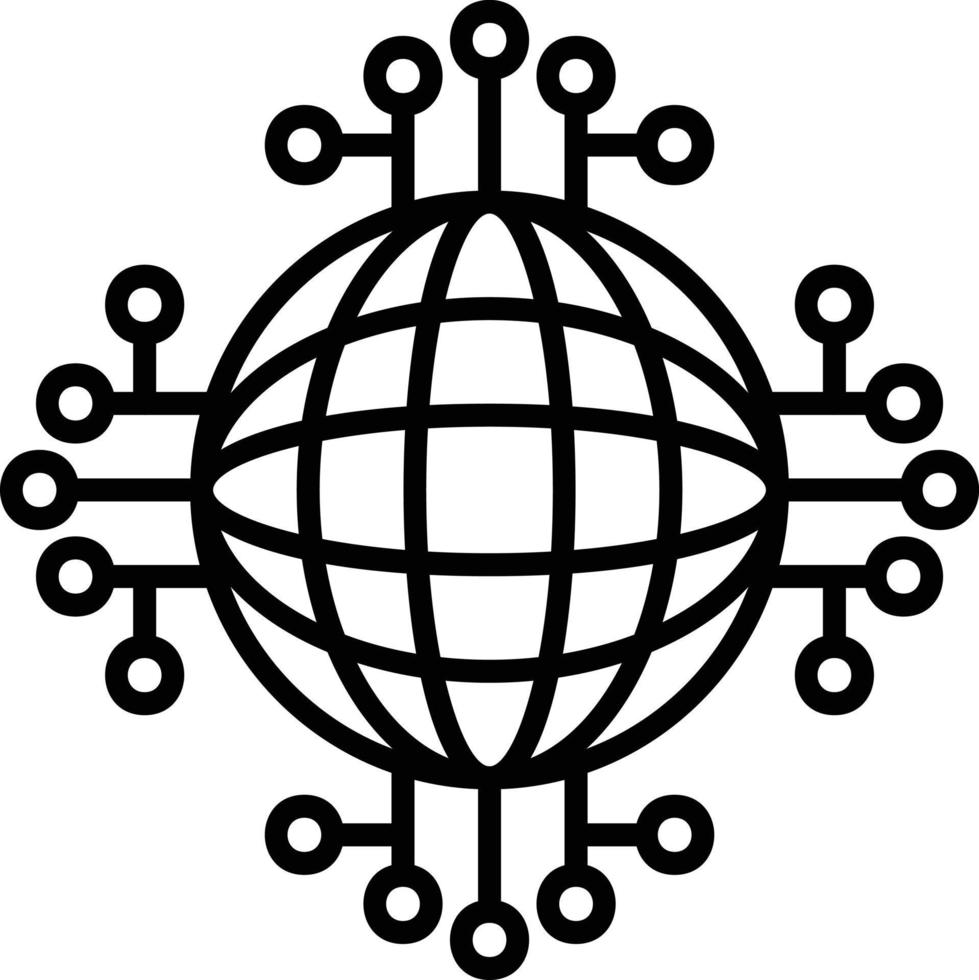 Global Network Creative Icon Design vector