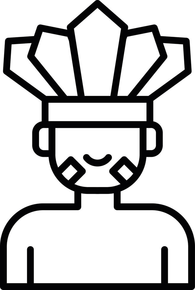 Native Indian Creative Icon Design vector