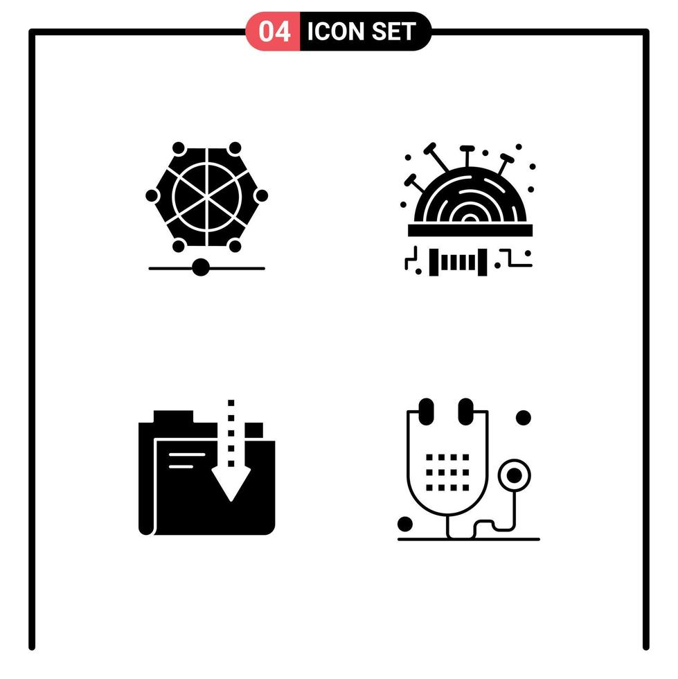 Set of Modern UI Icons Symbols Signs for machine content data sew download Editable Vector Design Elements