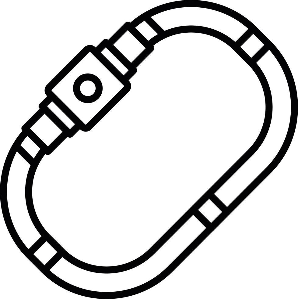 Carabiner Creative Icon Design vector