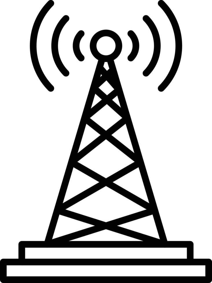 diseño de icono creativo de antena vector