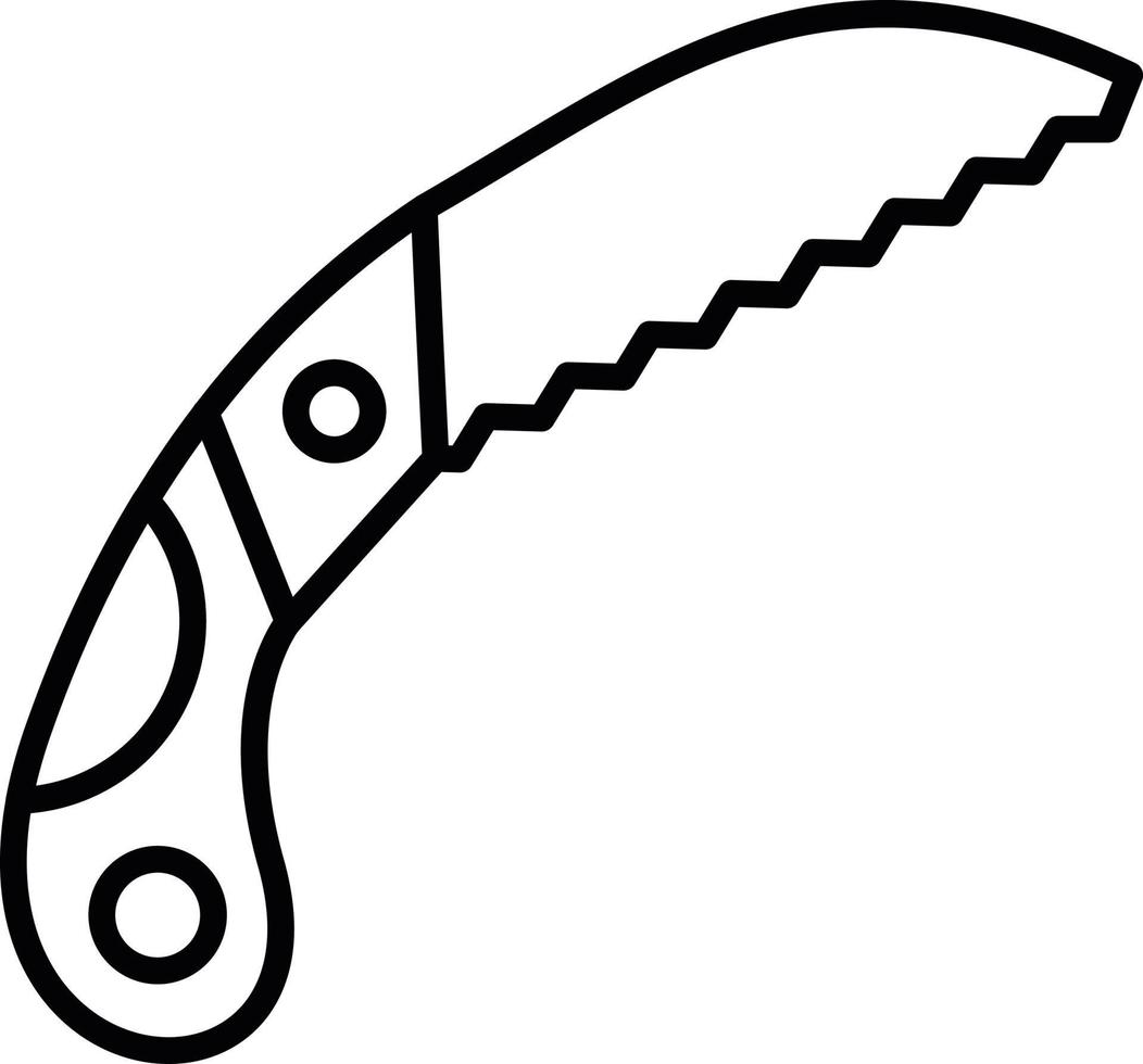 Pruning Saw Creative Icon Design vector