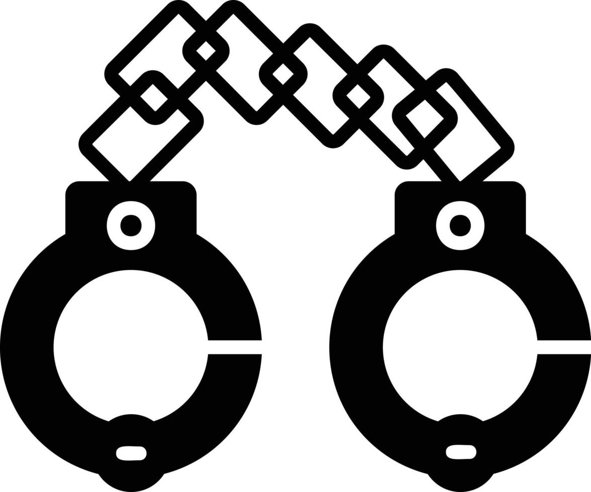 Handcuffs Creative Icon Design vector