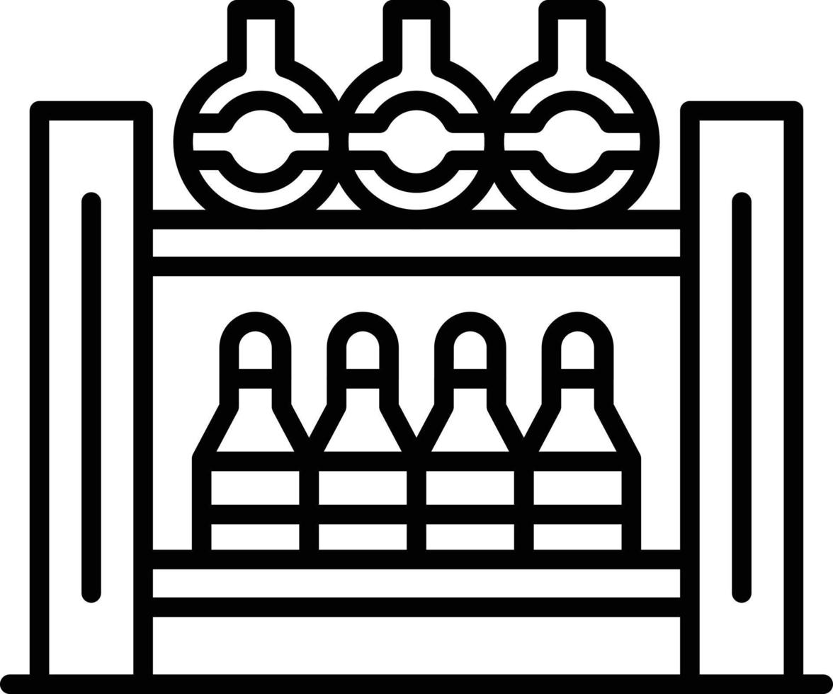 Bottle Rack Creative Icon Design vector