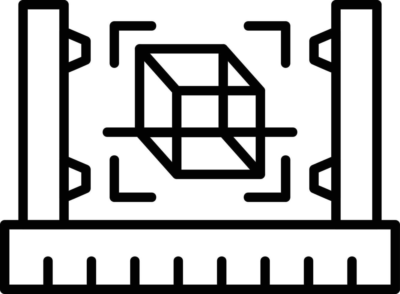 3d Scanner Creative Icon Design vector