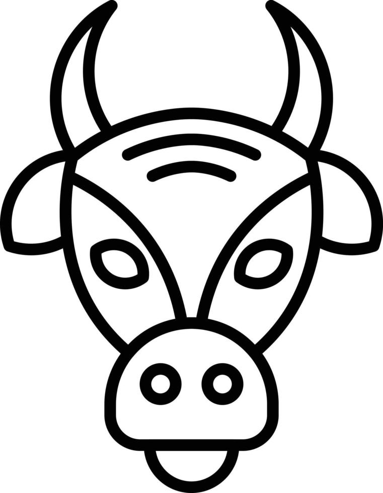 diseño de icono creativo de vaca vector