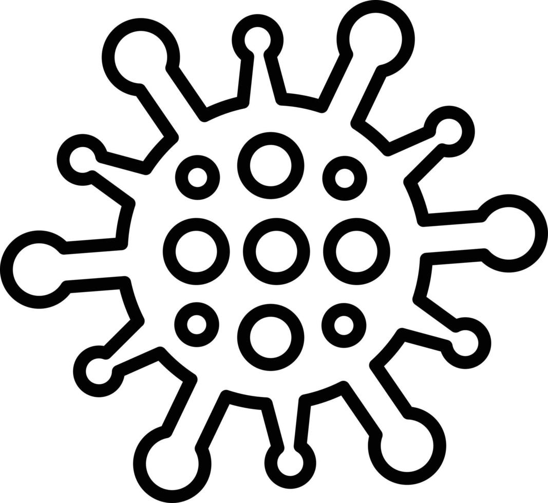 diseño de icono creativo de virus vector