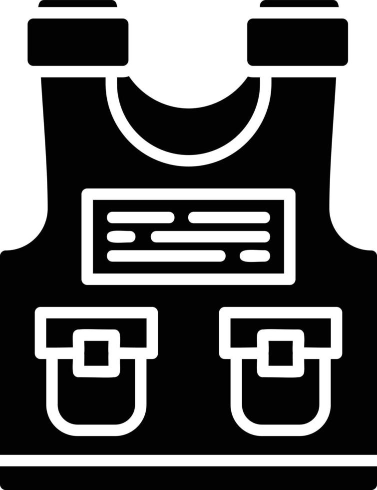 Police Vest Creative Icon Design vector