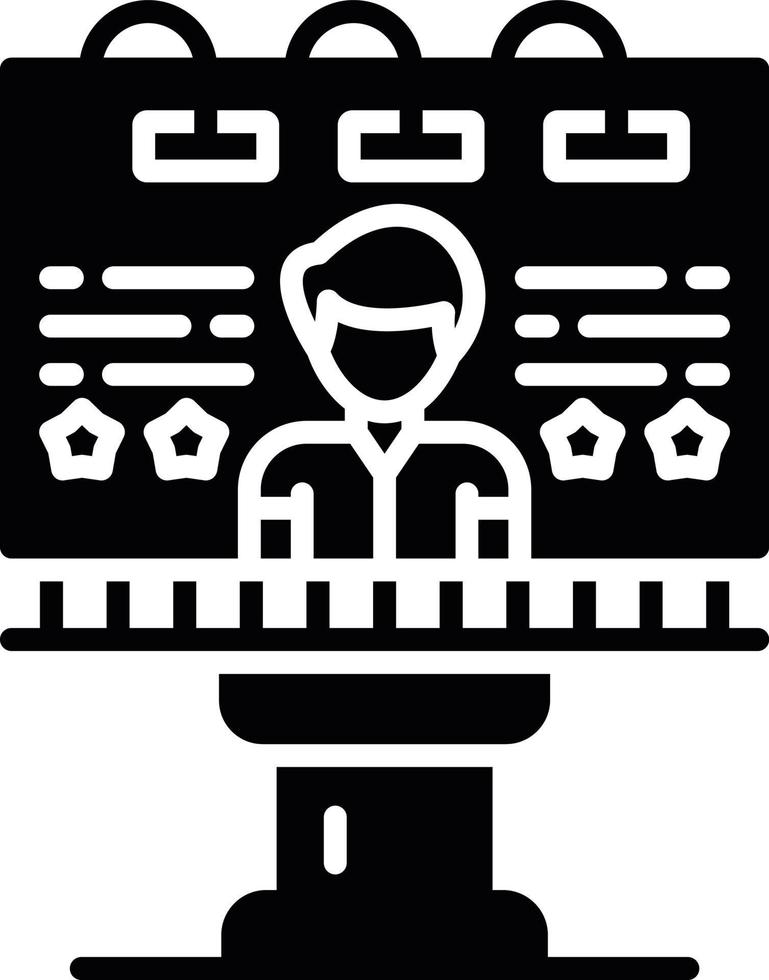 Billboard Creative Icon Design vector