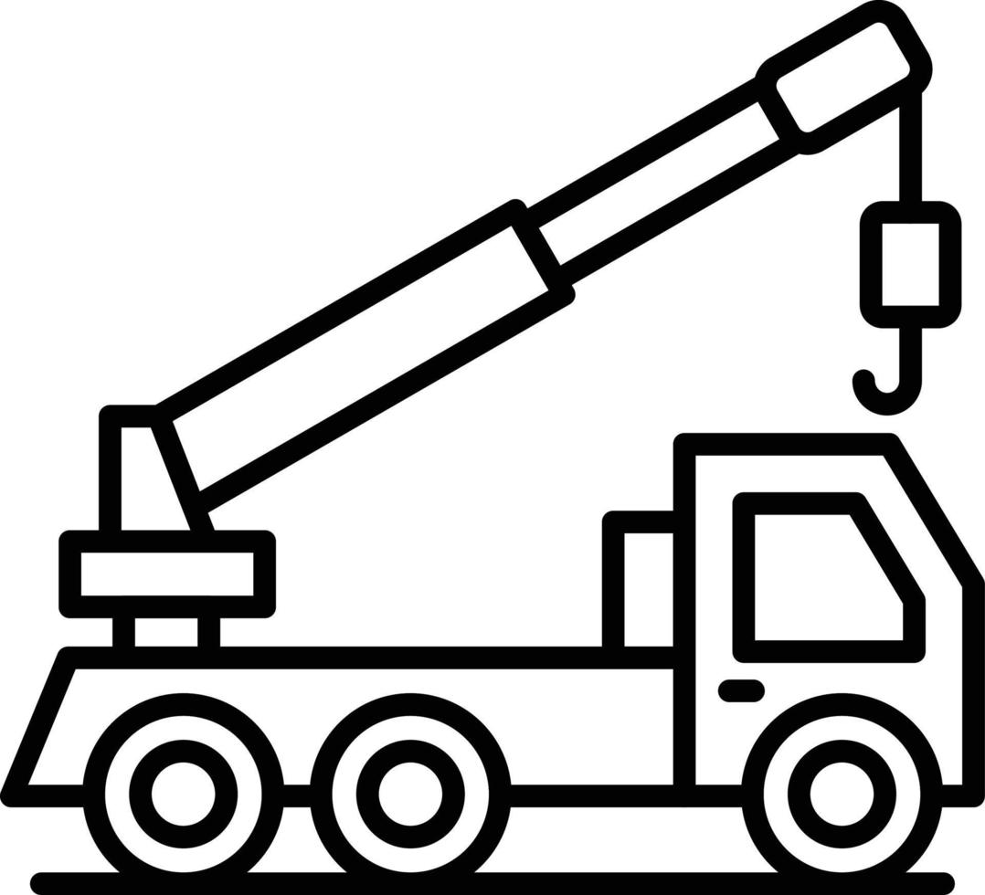 Crane Truck Creative Icon Design vector