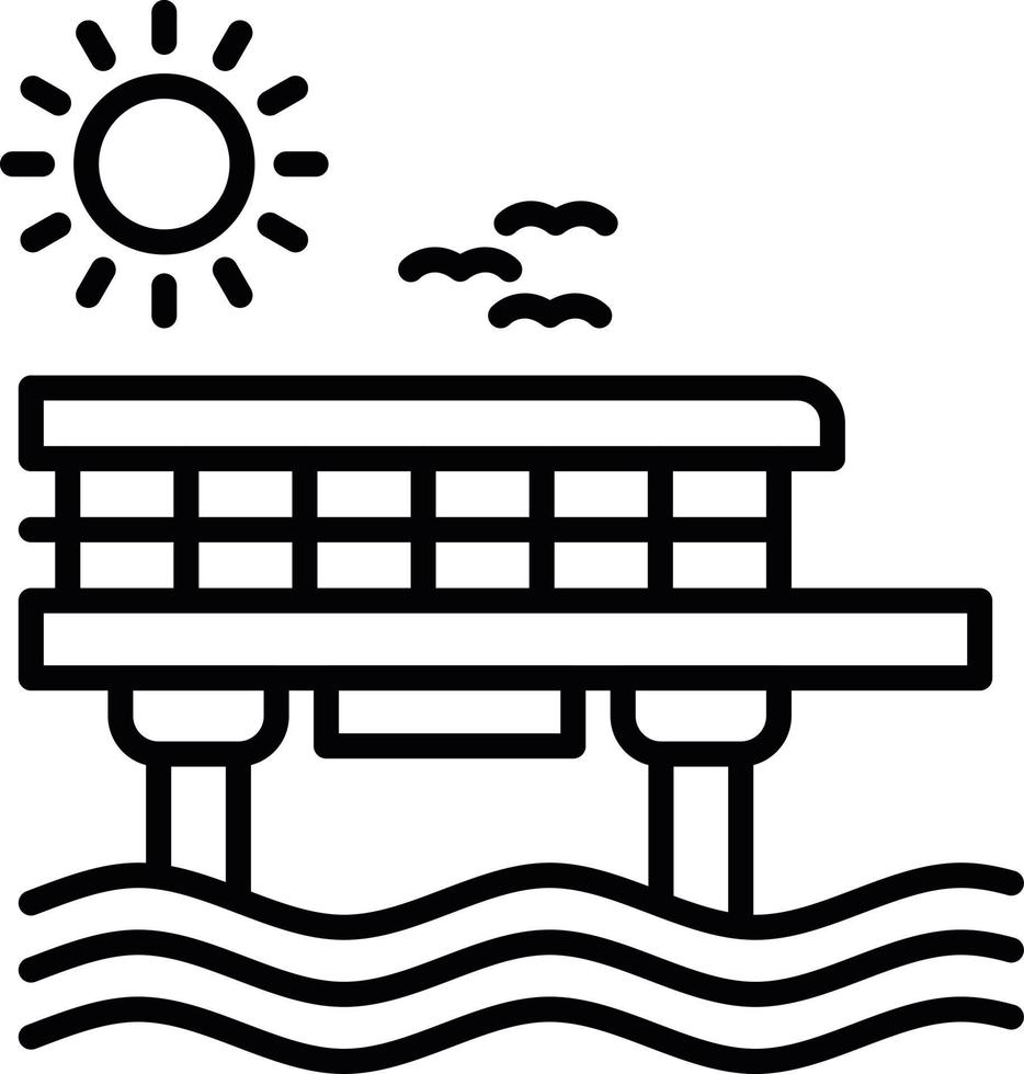 Pier Creative Icon Design vector