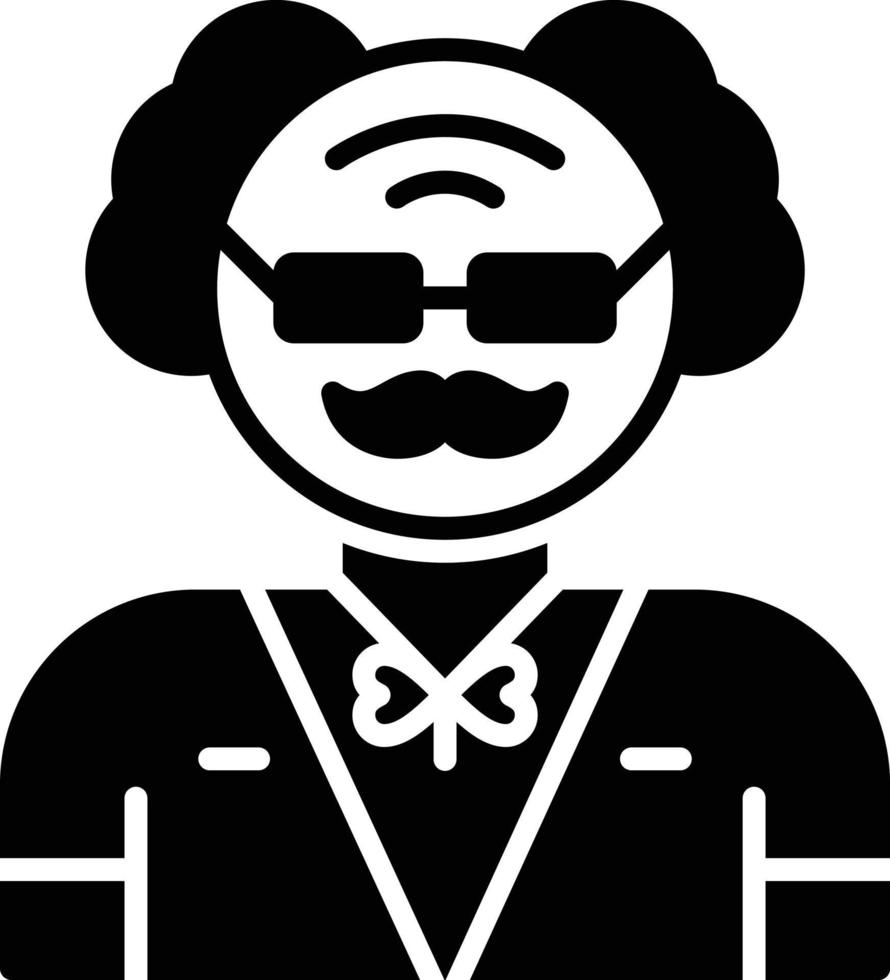Old Man Creative Icon Design vector