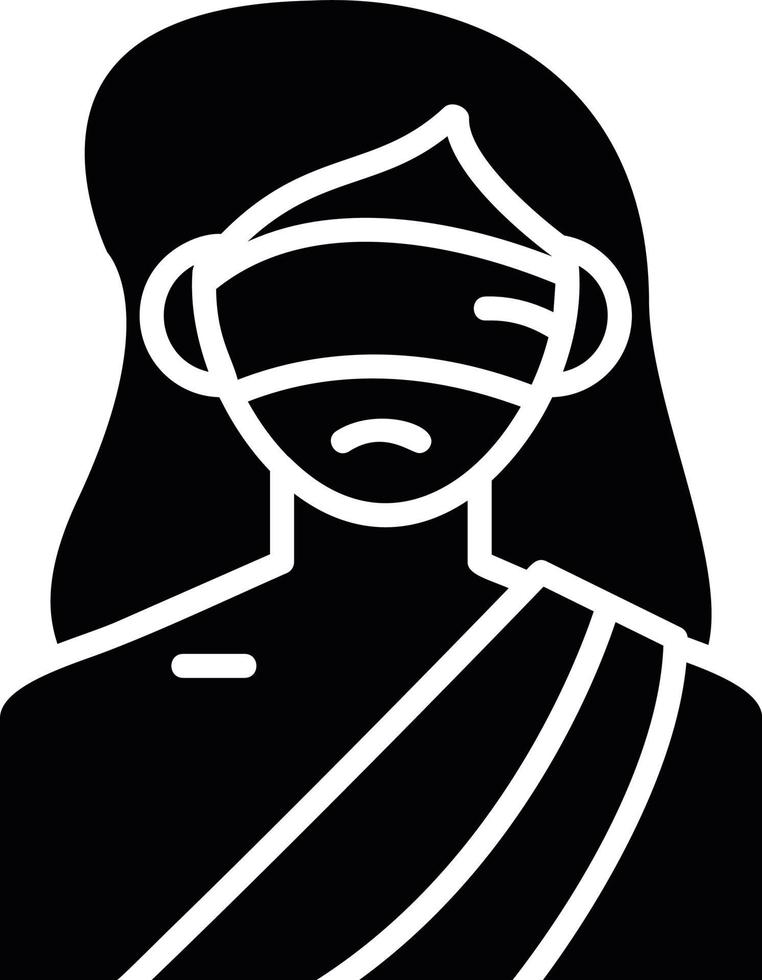 Lady Justice Creative Icon Design vector