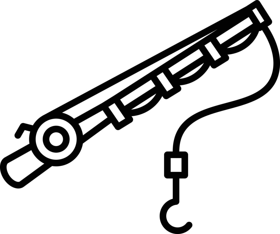 Fishing Rod Creative Icon Design vector