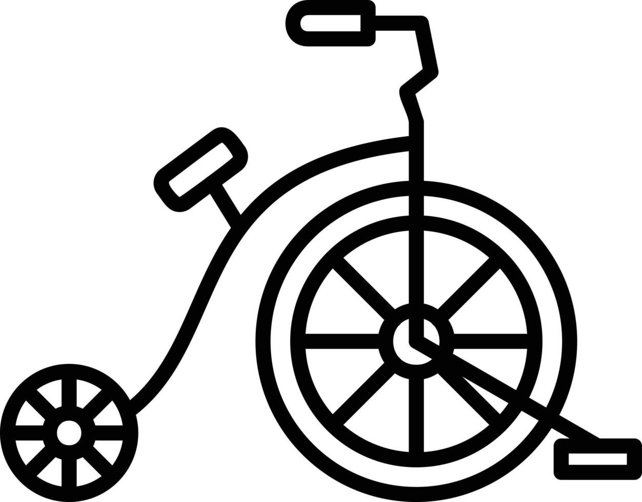 diseño de icono creativo de bicicleta de circo vector