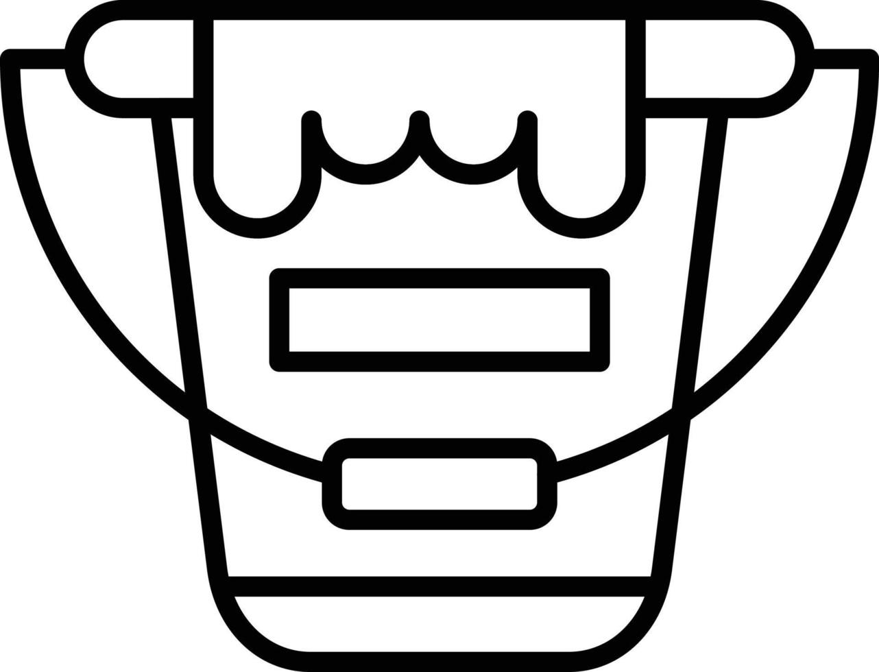 Paint Bucket Creative Icon Design vector