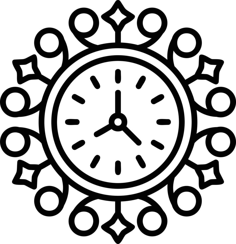 Wall Clock Creative Icon Design vector
