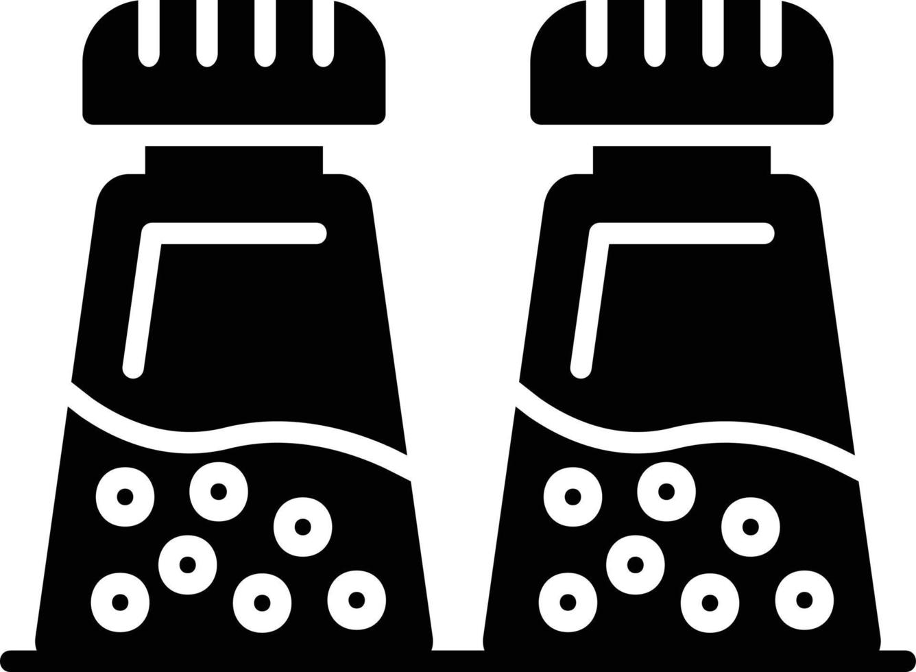 Salt And Pepper Creative Icon Design vector
