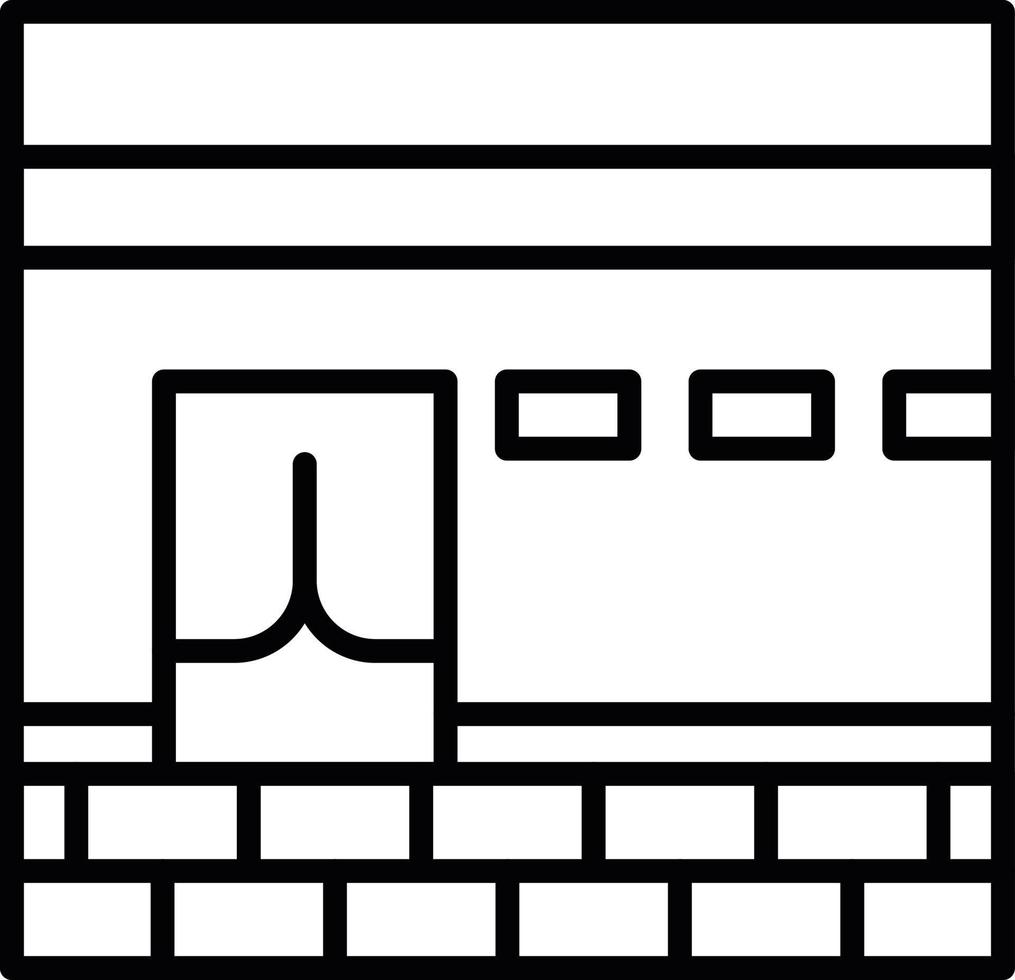 Kaaba Creative Icon Design vector