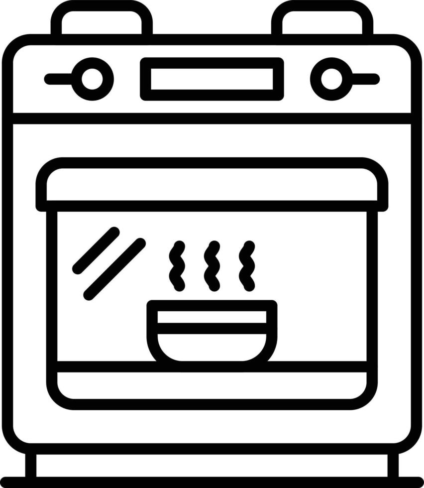 diseño de icono creativo de horno vector