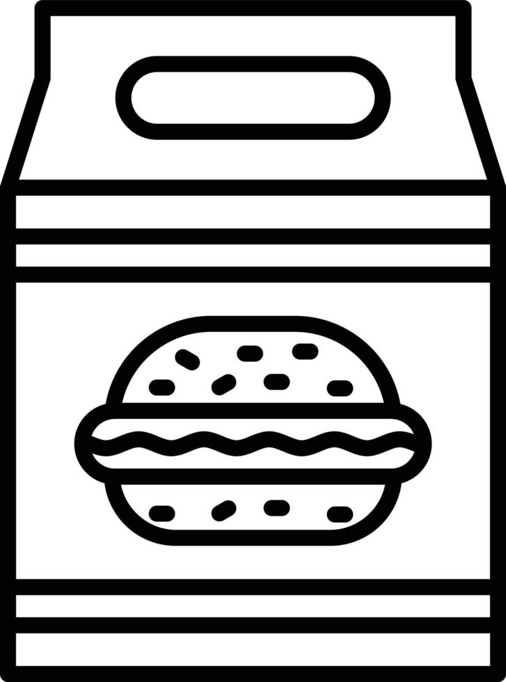 lunch bag Creative Icon Design vector