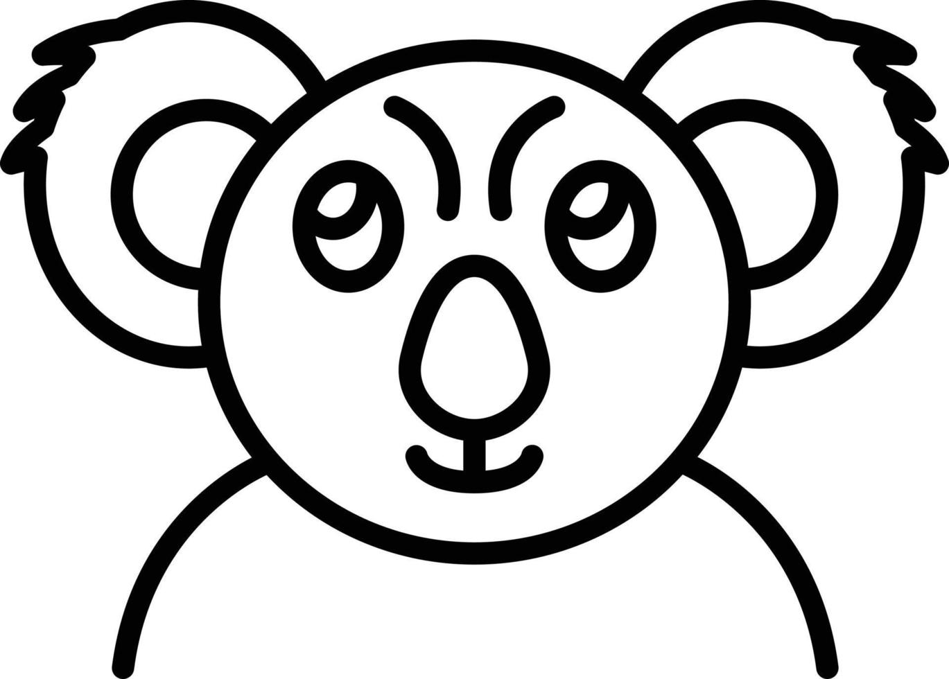 diseño de icono creativo de koala vector