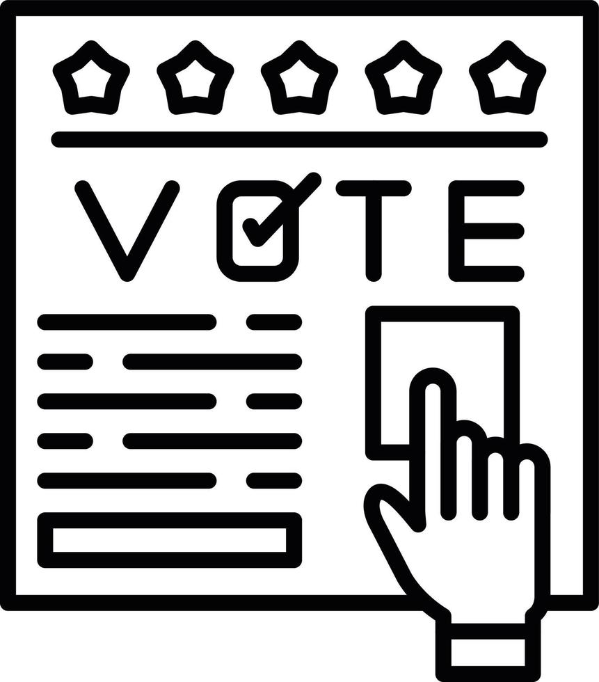 votar diseño de icono creativo vector