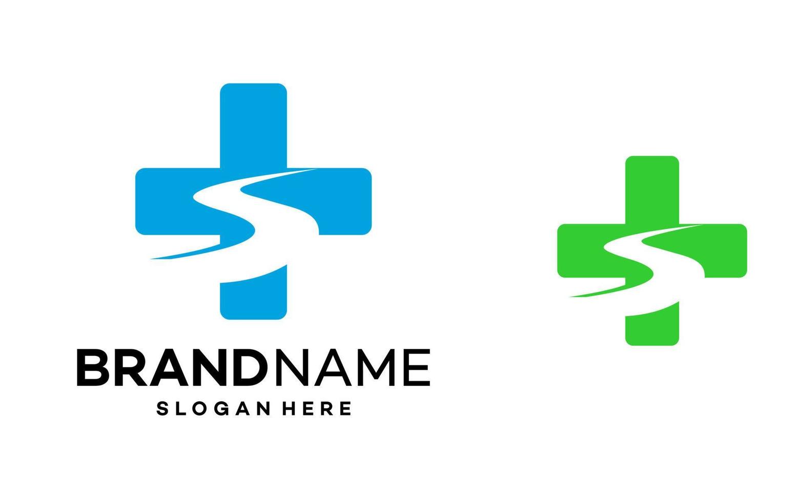 road medical logo template illustration vector