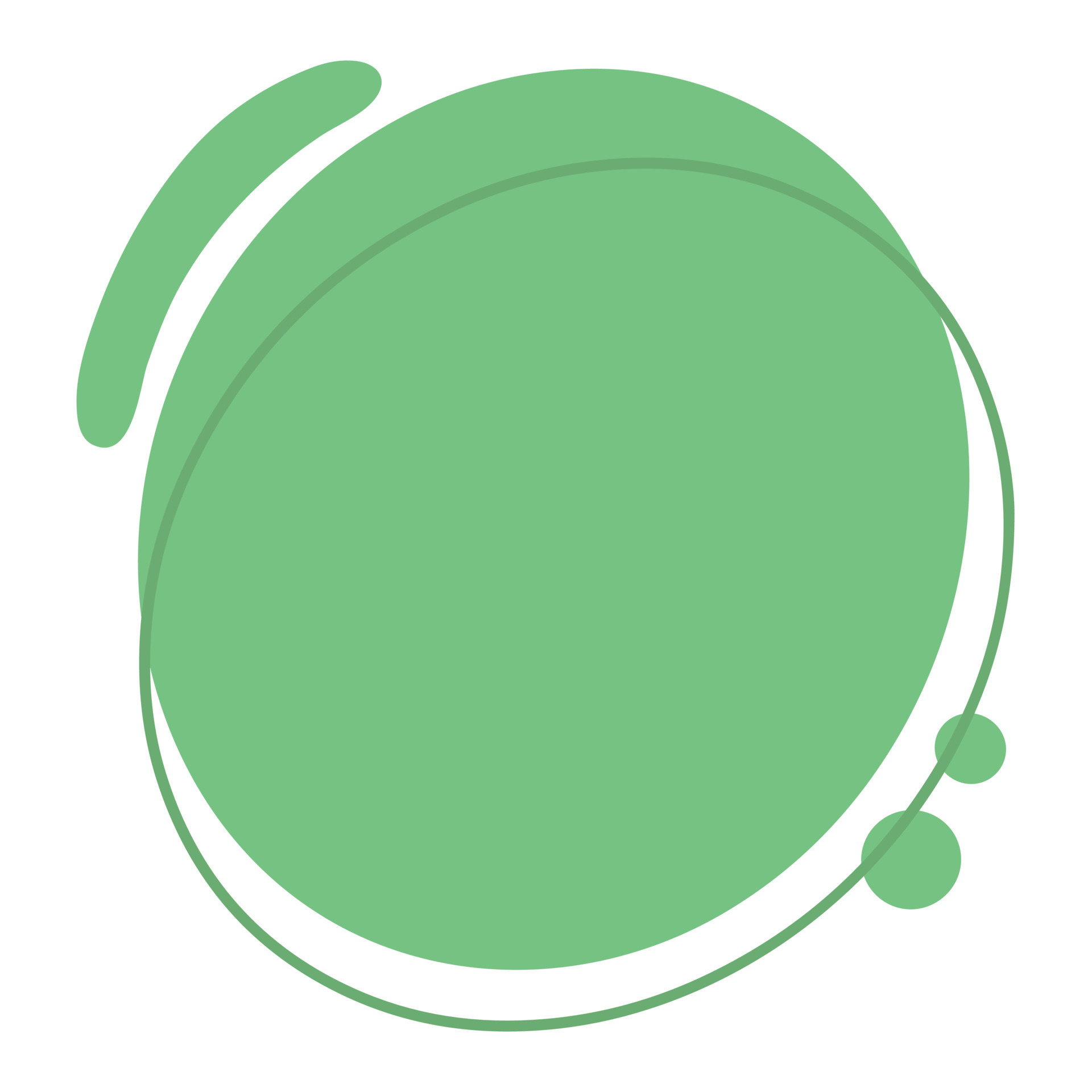 Green abstract shape stain. Vector stain. Decorative abstract element