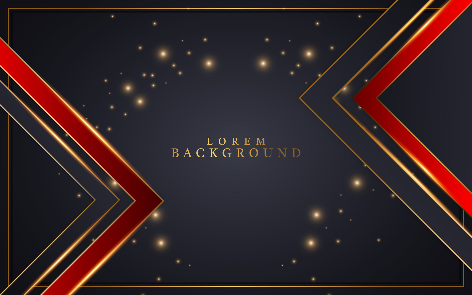 Abstract black,red and gold geometric background 14960240 Vector Art at