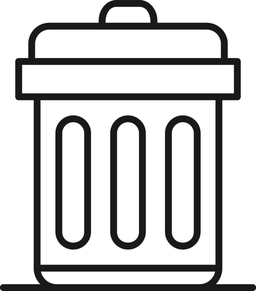 Trash Bin Creative Icon Design vector