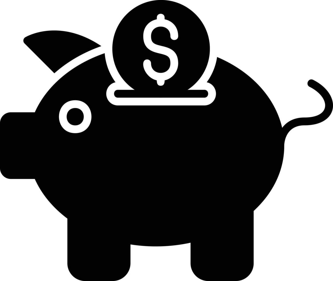 Piggy Bank Creative Icon Design vector