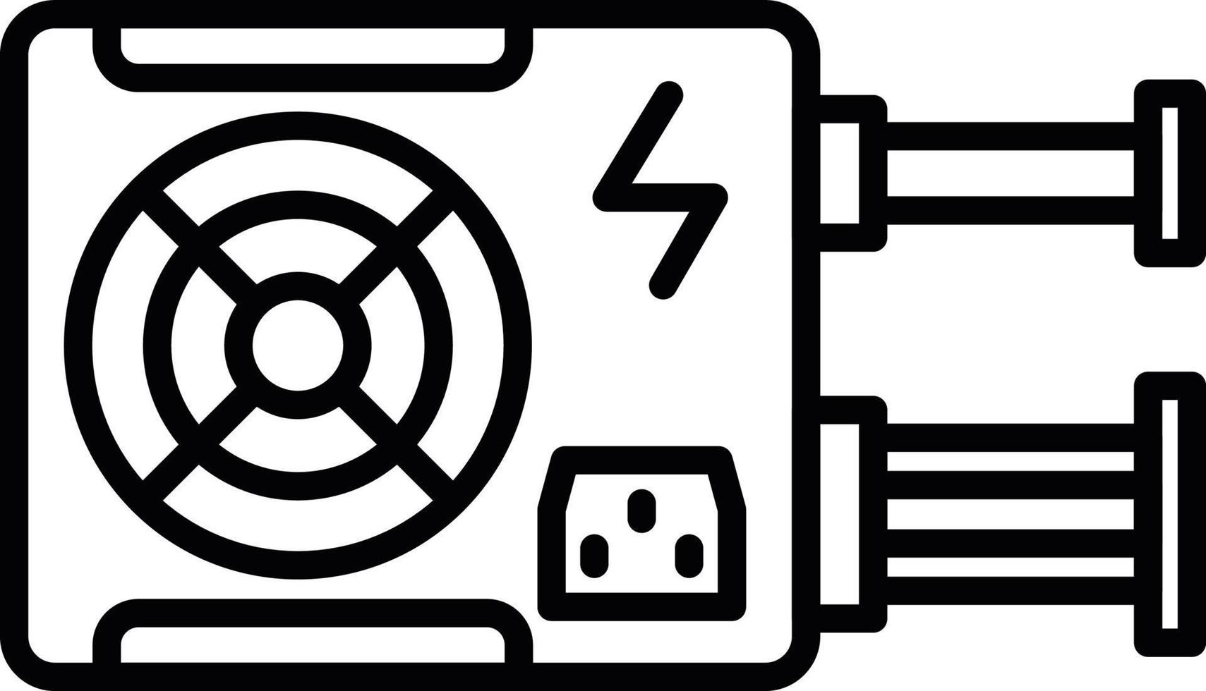 Power Supply Creative Icon Design vector