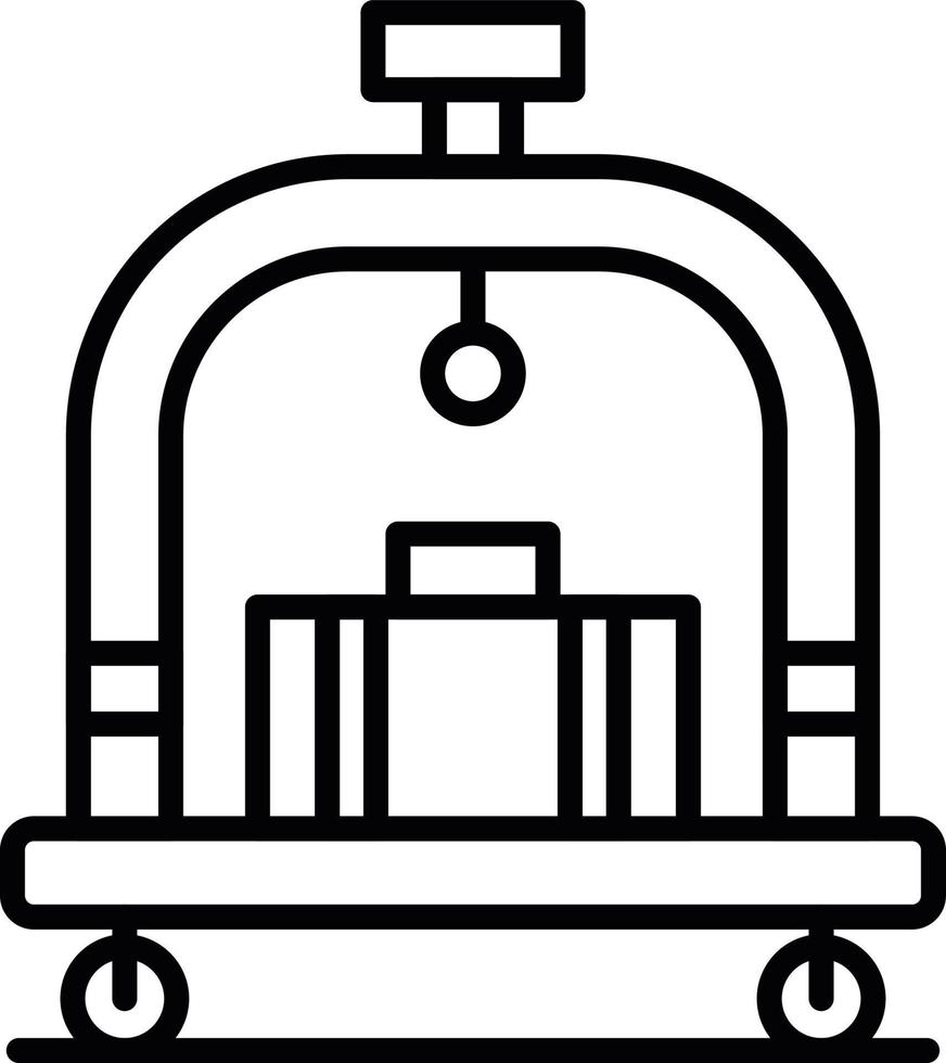 Hotel Trolley Creative Icon Design vector