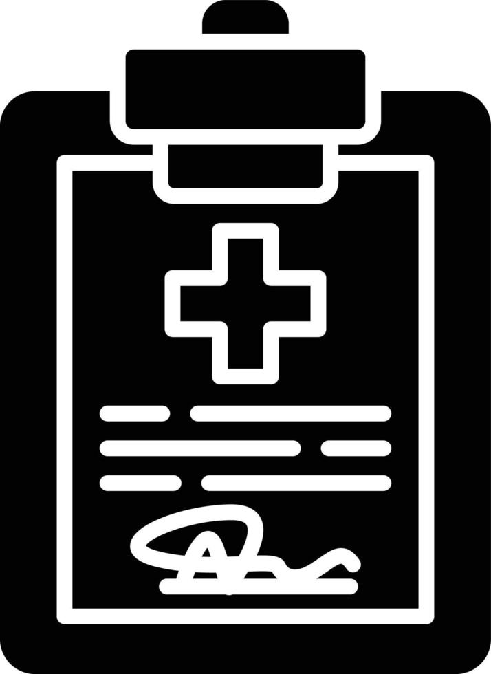 diseño de icono creativo de informe de salud vector