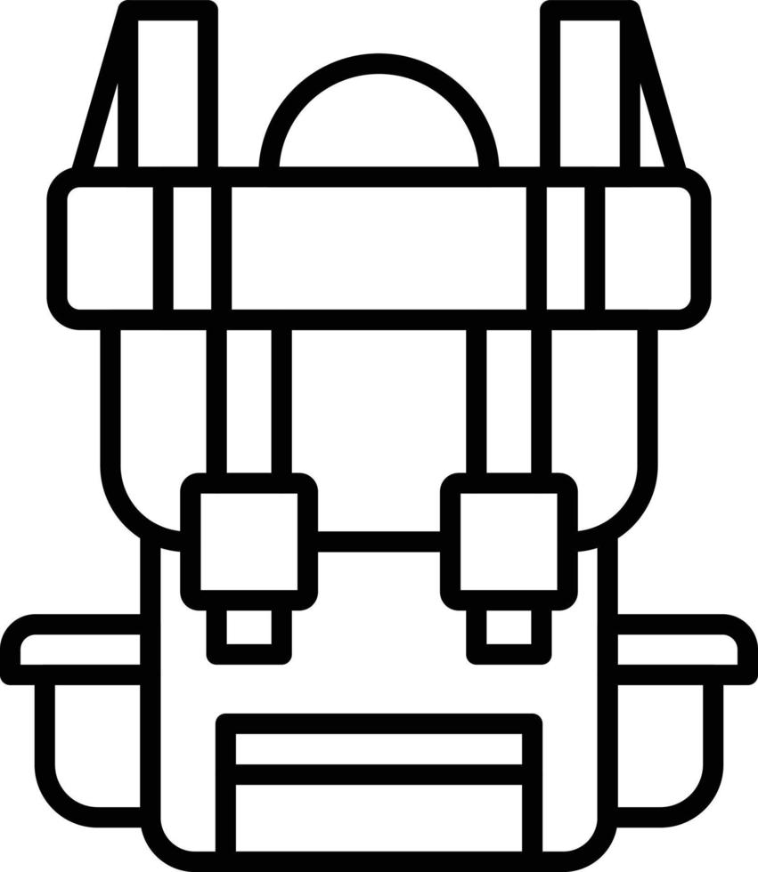 diseño de icono creativo de mochila vector