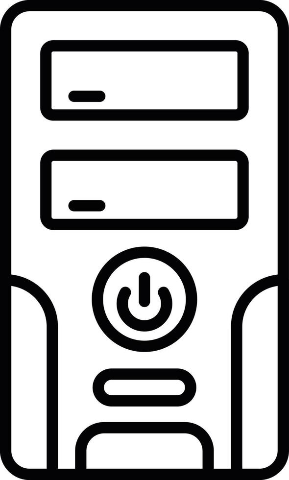 Pc Tower Creative Icon Design vector