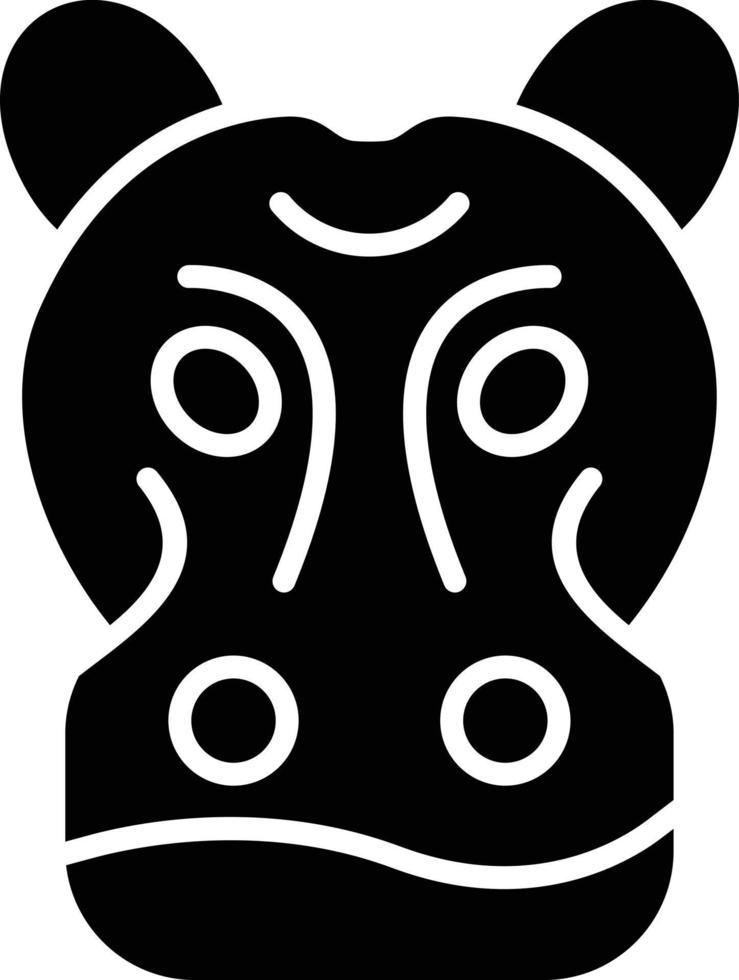 Hippopotamus Creative Icon Design vector