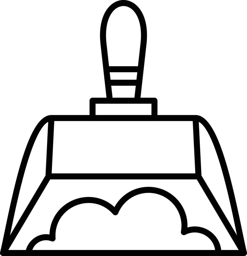 Dust Pan Creative Icon Design vector
