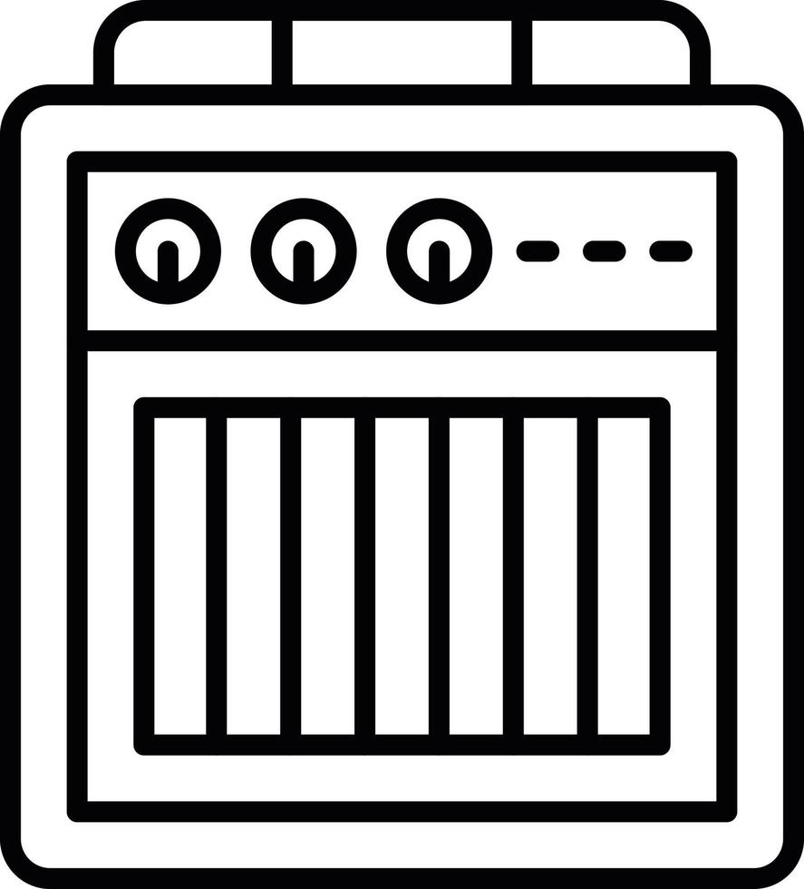 Amplifier Box Creative Icon Design vector