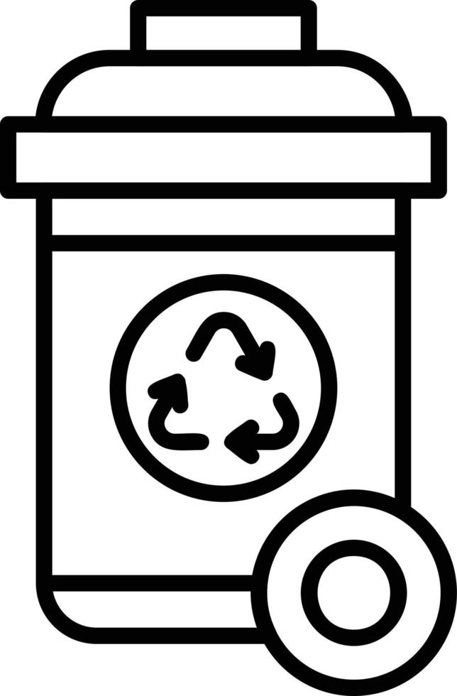 Recycle Bin Creative Icon Design vector