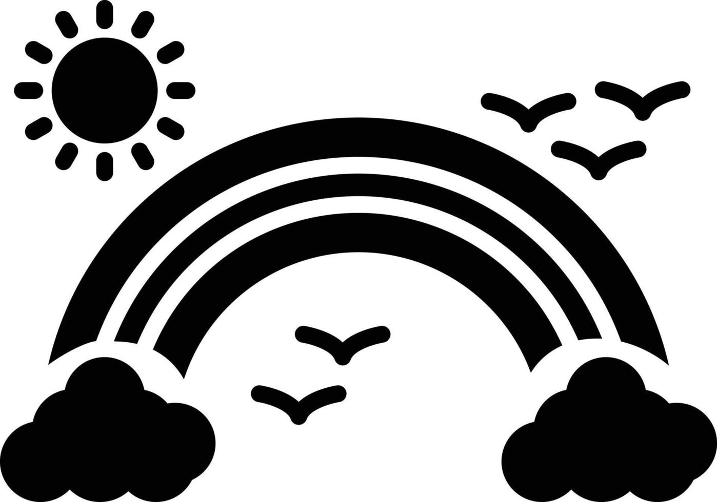 Rainbow Creative Icon Design vector