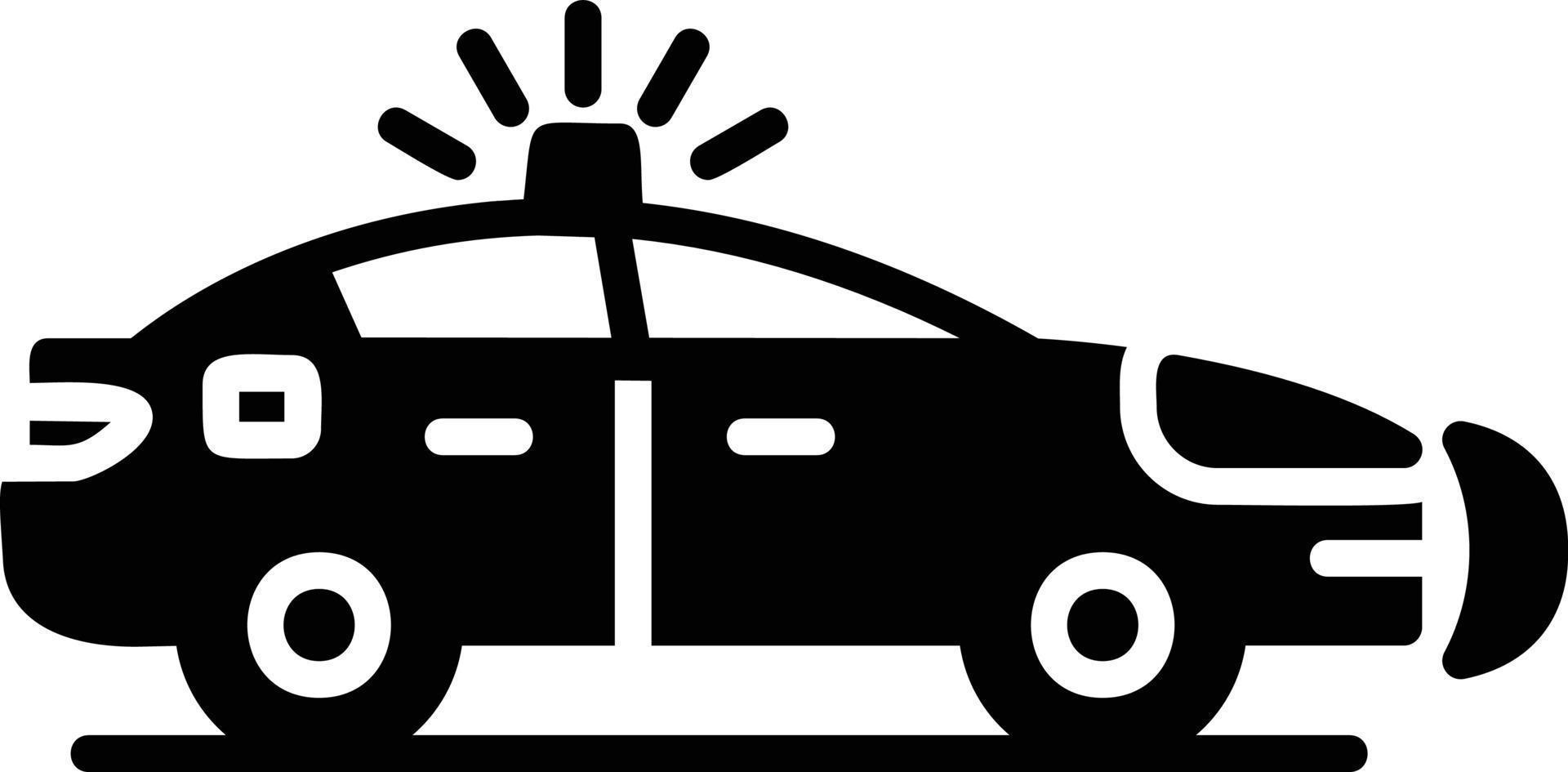 Police Car Creative Icon Design vector