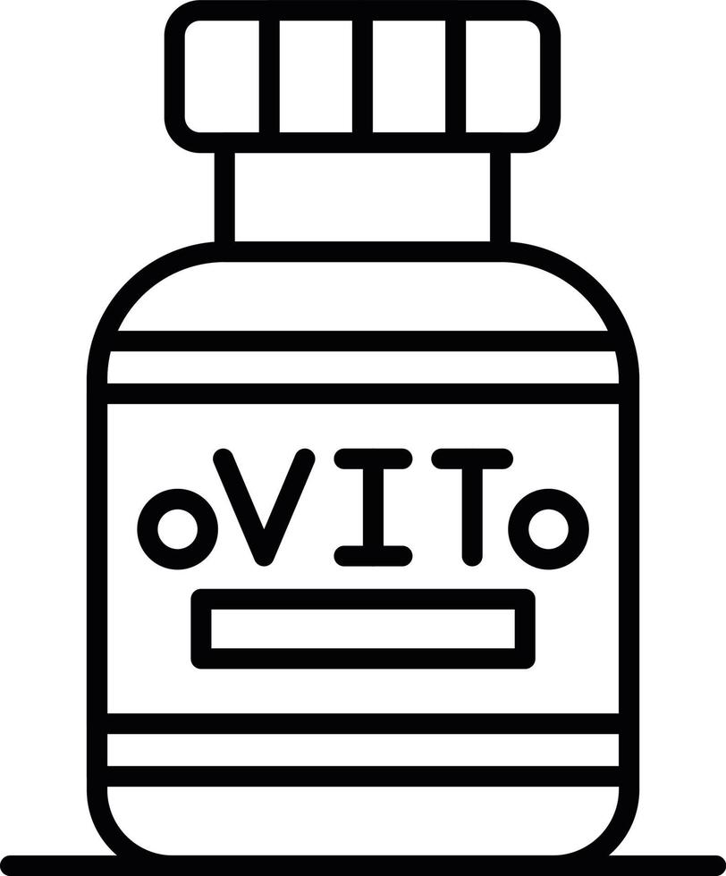 diseño de icono creativo de vitaminas vector