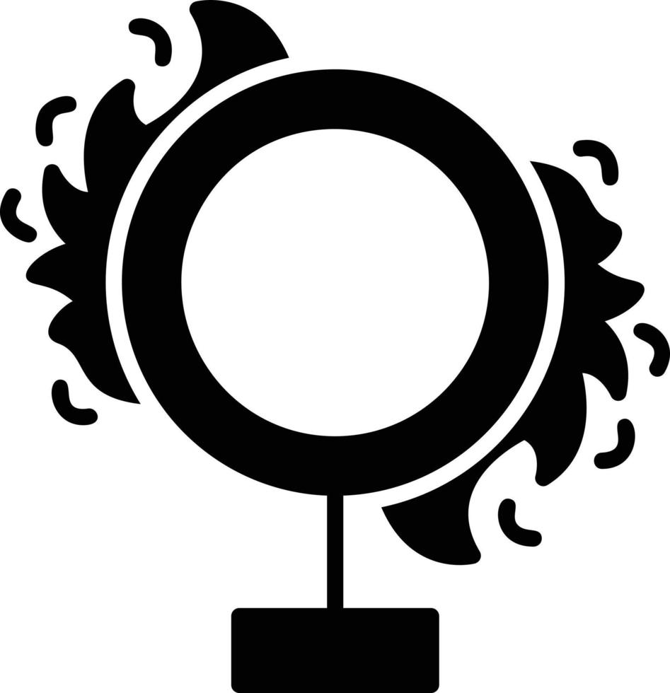 diseño de icono creativo de anillo de fuego vector