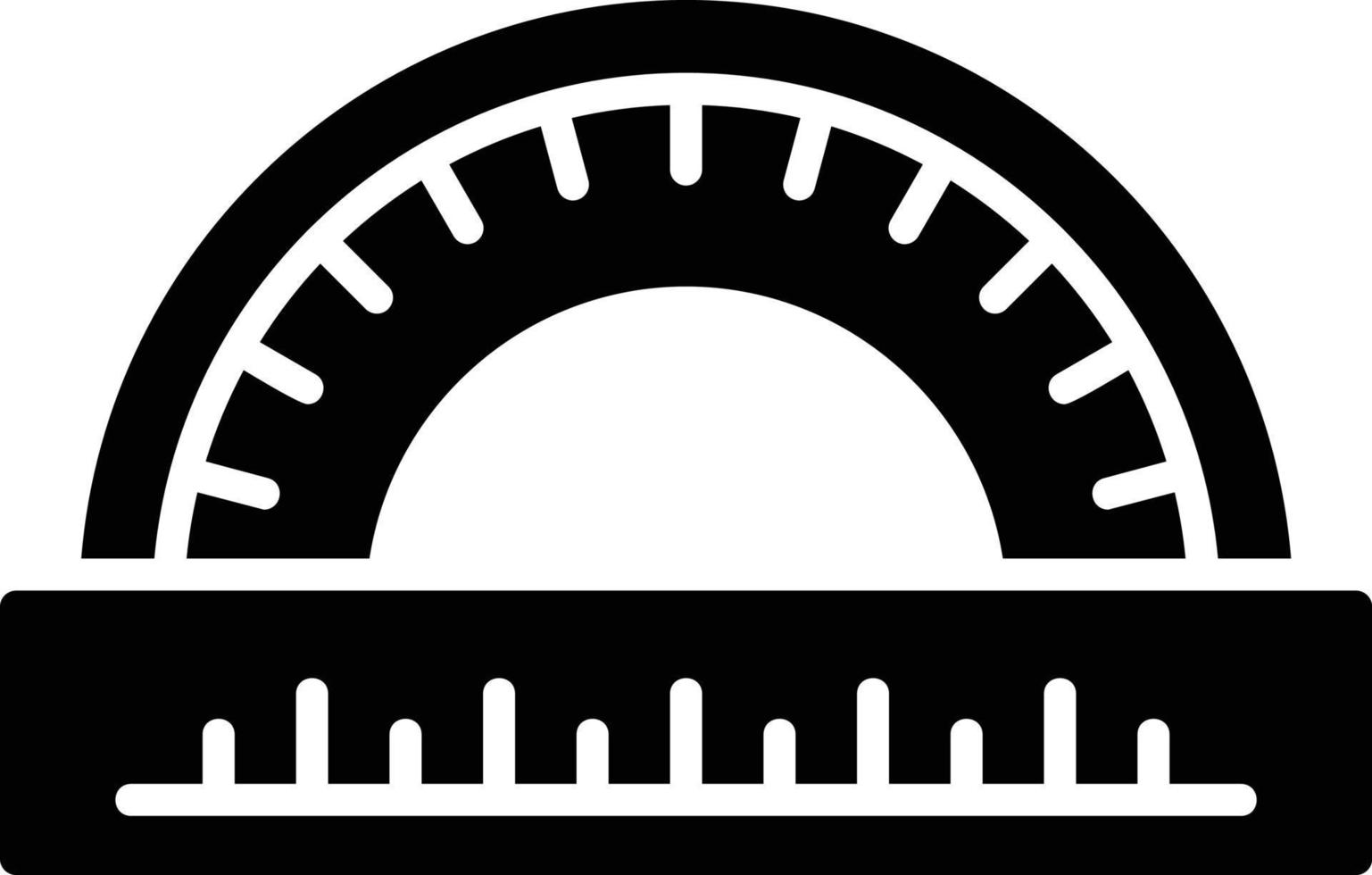 Protractor Creative Icon Design vector