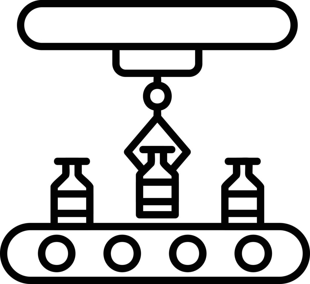 Conveyor Belt Creative Icon Design vector