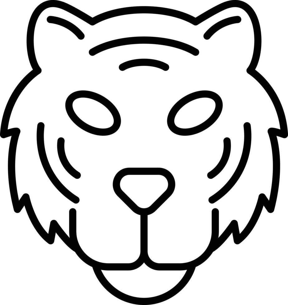 diseño de icono creativo de tigre vector