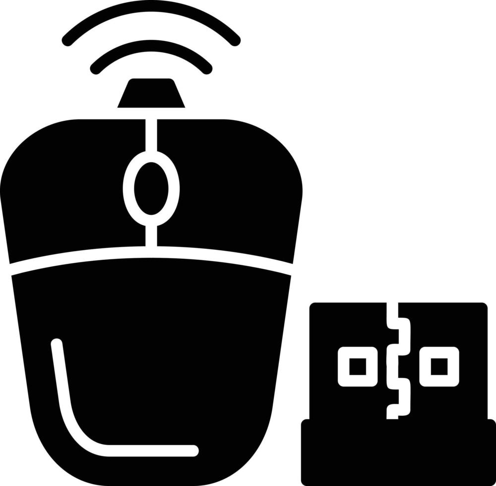 Wireless Mouse Creative Icon Design vector